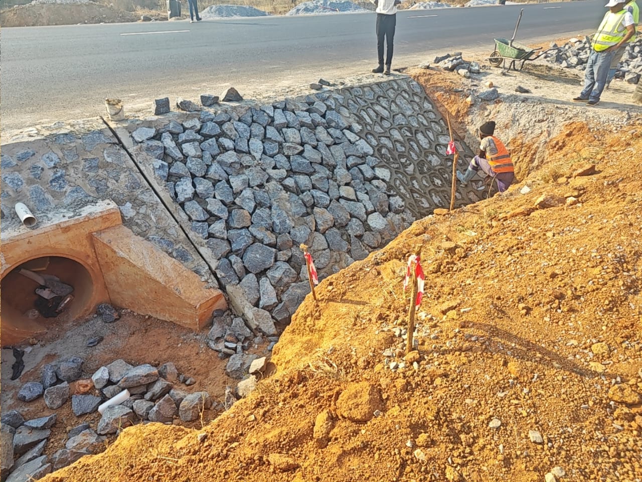 Highway Culvert Stone Pitching